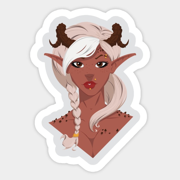 Demon Girl Sticker by farai